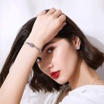 YooAi Jewellery Set Heart Pendant Necklace and Earrings Set Cubic Zirconia Jewellery for Women - Image 3